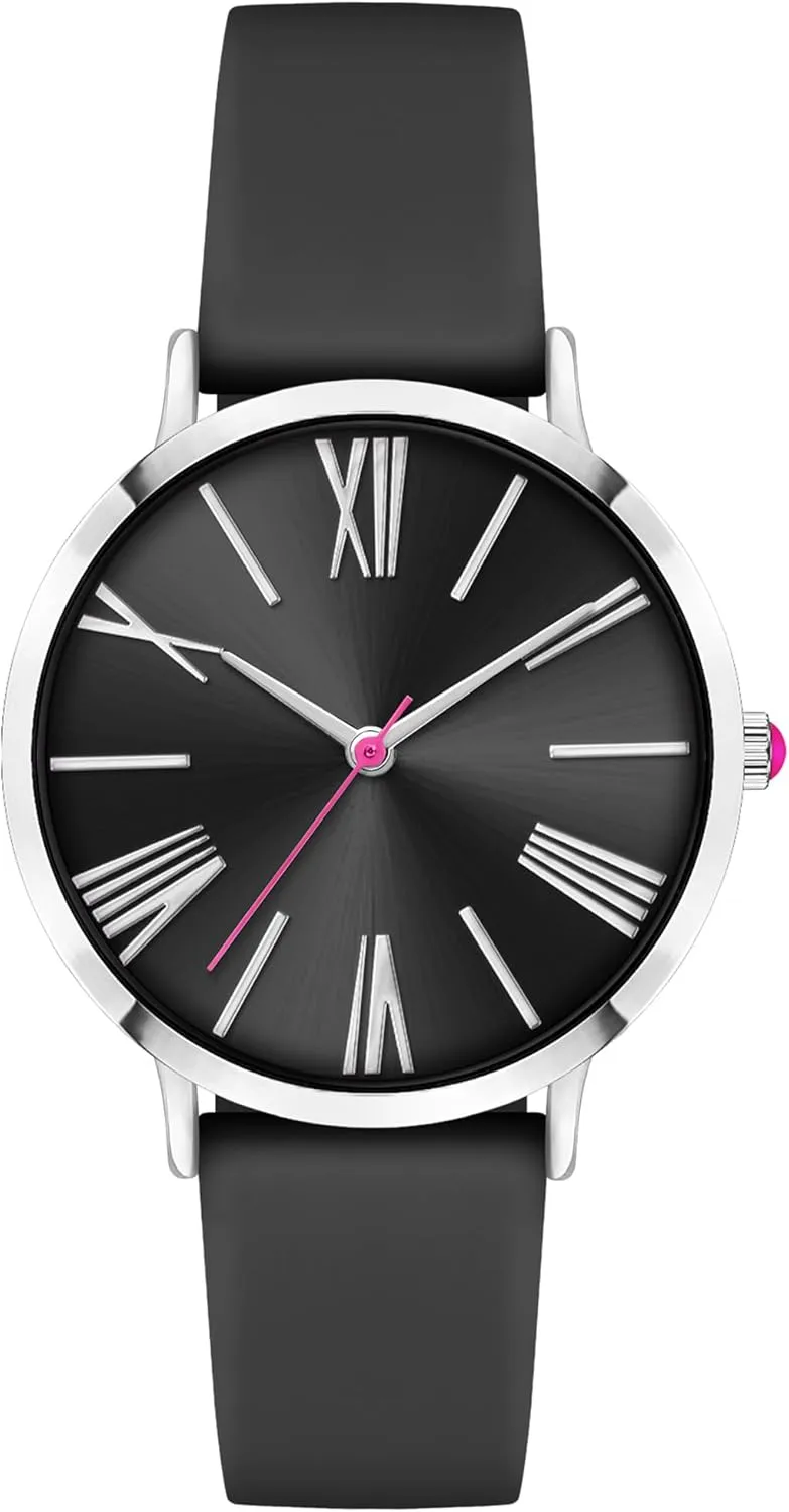 Bisley Women Watch Silicone Strap Easy to Read Waterproof Watch