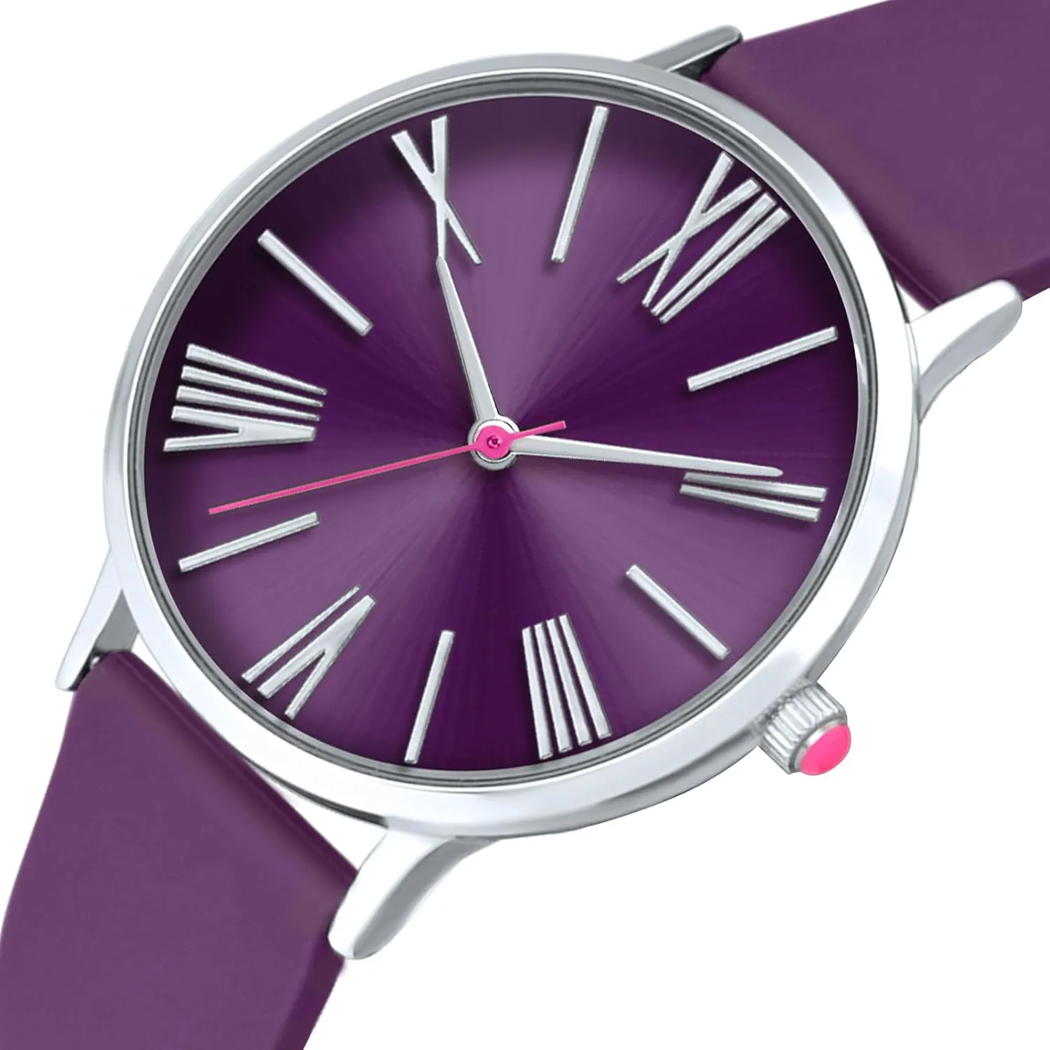 Bisley Women Watch Silicone Strap Easy to Read Waterproof Watch