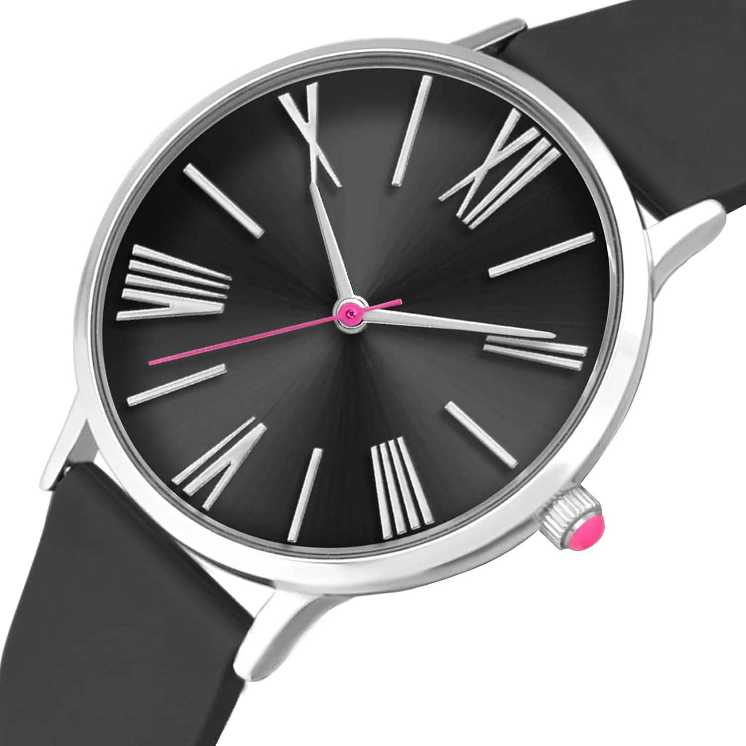 Bisley Women Watch Silicone Strap Easy to Read Waterproof Watch