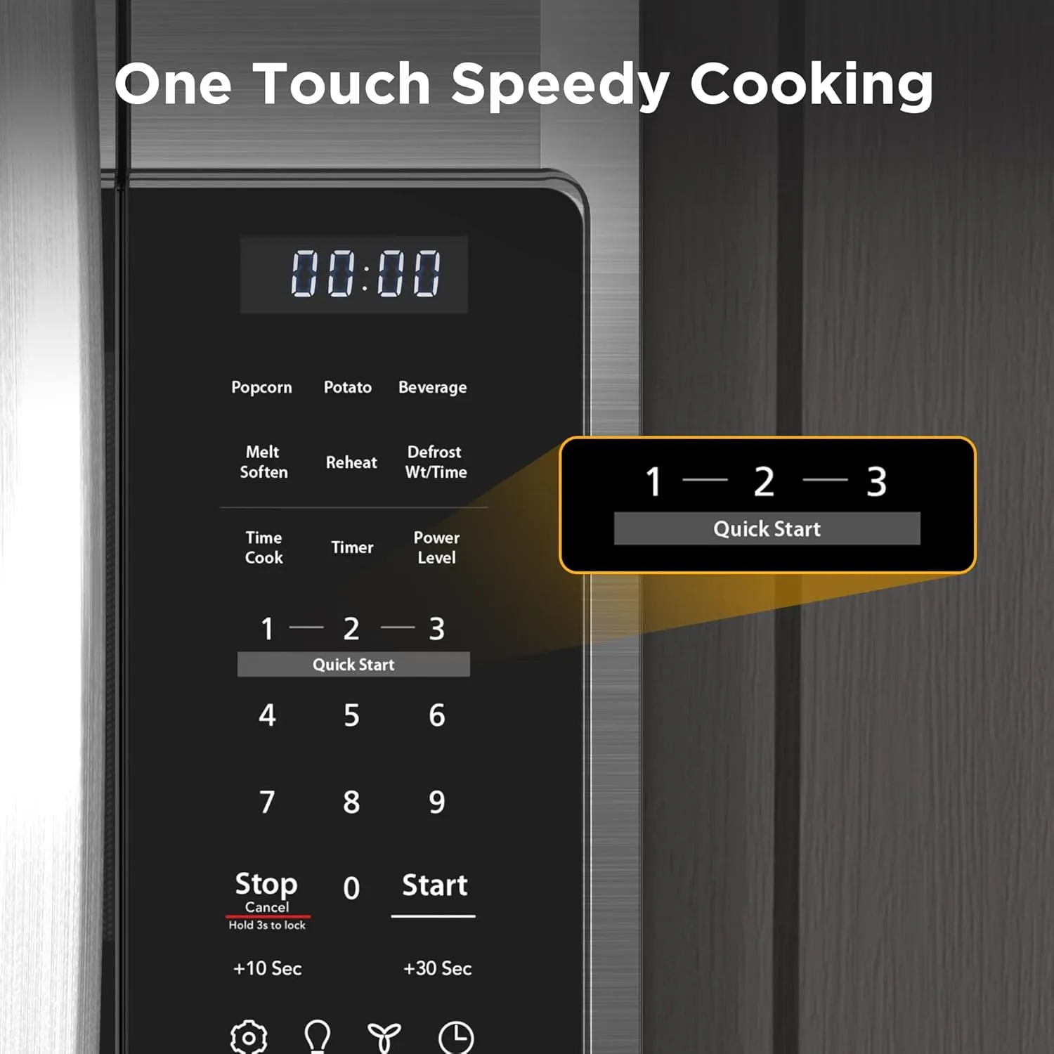 BLACK DECKER Over the Range Microwave Oven with Vent and One-Touch Auto Cooking, 1.7 cu. ft. OTR Over Stove Microwave, Stainless Steel, 1000 Watts, EM044K6CE-SS