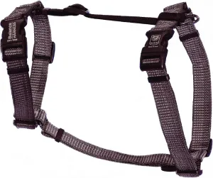 Blue-9 Reflective Buckle-Neck Balance Harness, Fully Customizable Fit No-Pull Harness with 3M Reflective Stitching, Ideal for Dog Training and Obedience, Made in The USA, Grey, Medium