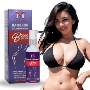 Bobae Brazilian Breast Spray Oil | Bust Tightening Shape & Size up Toning Firming Massage larger Breast Enhancement Gel bigger Brazilian Boobs Women enlargement Spray Oil for quick Fast growth
