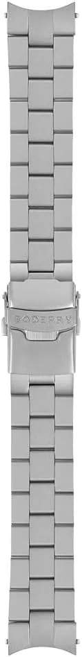 BODERRY Men's Watch Titanium Automatic Field Watch 40mm Military Watch Day Date Function 100M Waterproof with Titanium Bracelet Japanese Mechanical Movement & Screw Down Crown—Voyager
