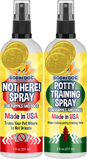 Bodhi Dog House Breaking Spray 8oz   Not Here Spray 8oz Bundle