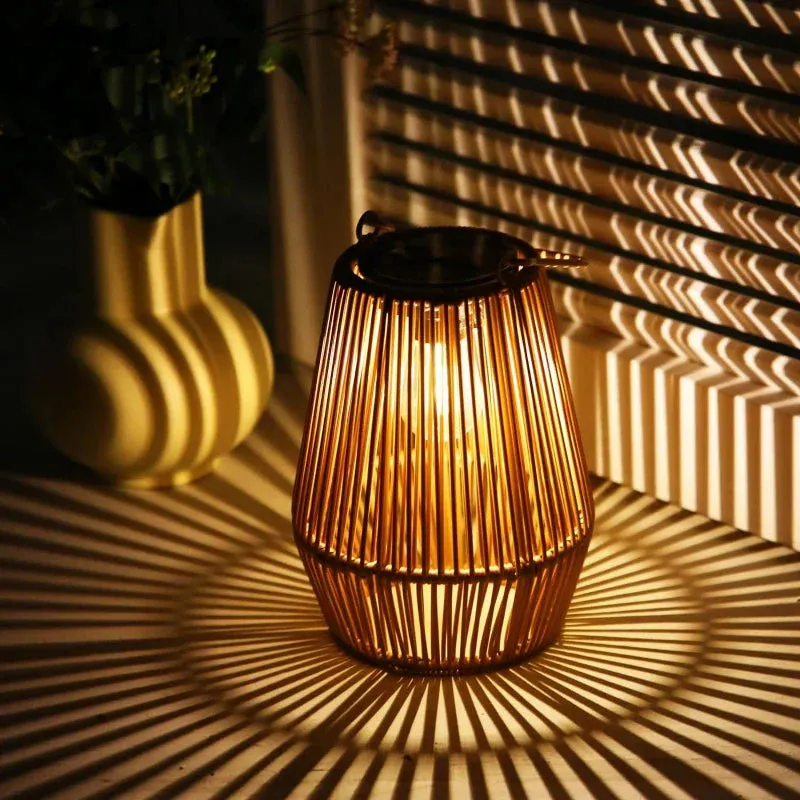 Boho Solar Lantern Lamp