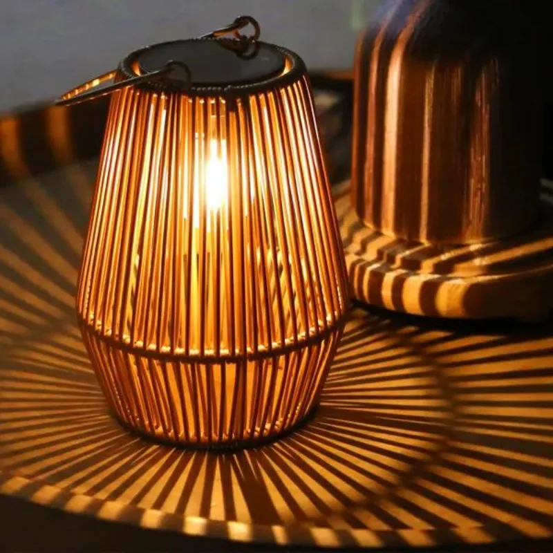 Boho Solar Lantern Lamp