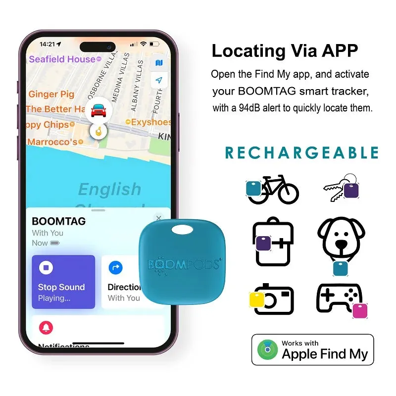 BOOMPODS MFI Rechargeable Smart Tracker