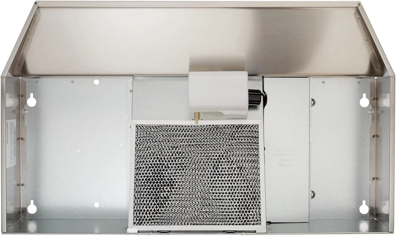 Broan-NuTone 413004 Non-Ducted Ductless Range Hood with Lights Exhaust Fan for Under Cabinet, 30-Inch, Stainless Steel