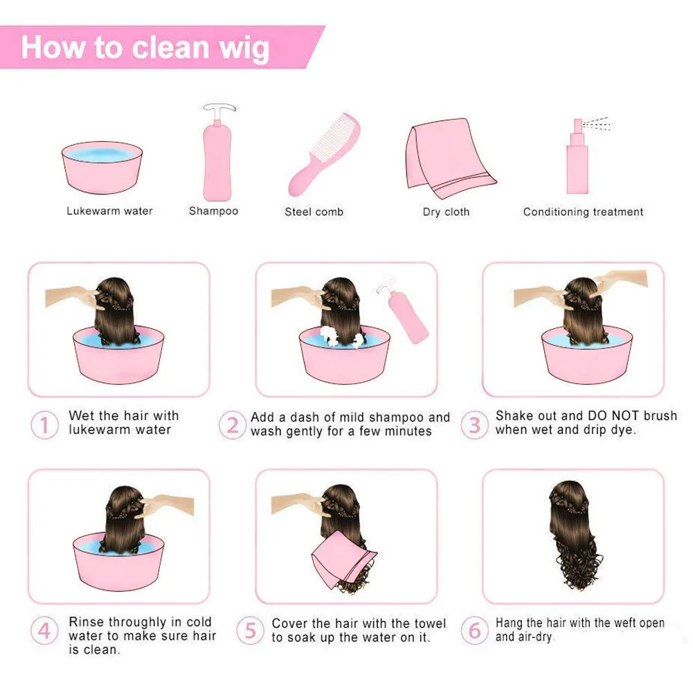 Brown Long Curly Wavy Wigs with Bangs Natural Looking Princess Synthetic Heat Resistant Fiber Women Wigs for Cosplay Daily Use