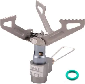 BRS Stove BRS 3000T Stove Ultralight Backpacking Stove Portable Pocket Stove Titanium Camping Gas Burner only 26g with 1 Extra Backup O-Ring
