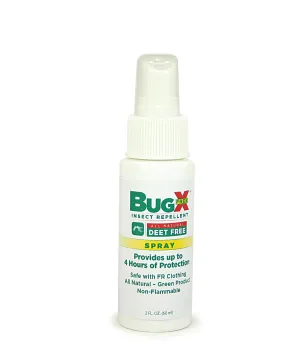 BugX DEET FREE Insect Repellent Spray, 2 oz. Bottle, Case of 12