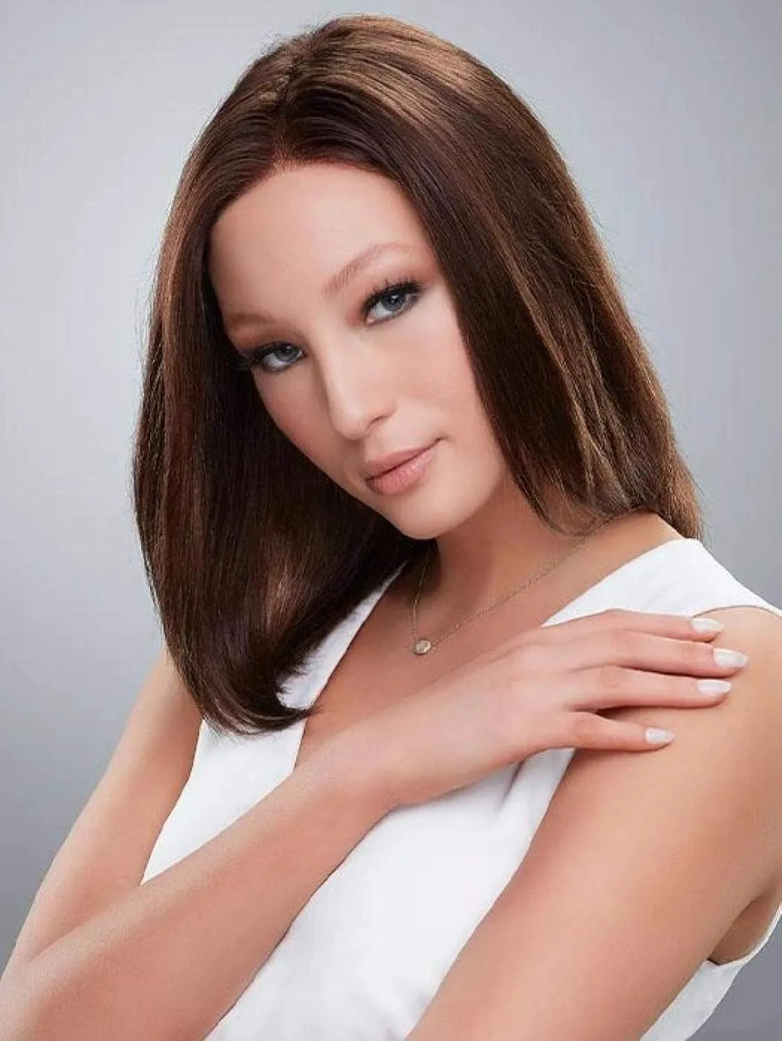 Bundle - 7 item: Carrie Hand-Tied Exclusive Remy Human Hair Wig by Jon Renau, Christy's Wigs Q & A Booklet, BeautiMark Hydra Shampoo Conditioner Mask Protect Leave-In Spray Shine Serum - Color: 12FS12