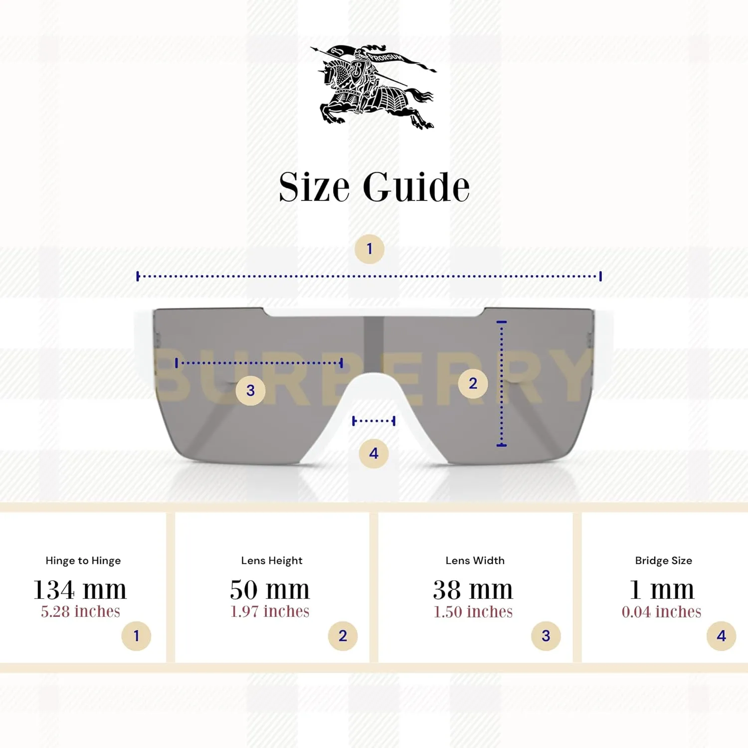 BURBERRY BE4291 Rectangle Sunglasses for Men   BUNDLE with Designer iWear Eyewear Kit