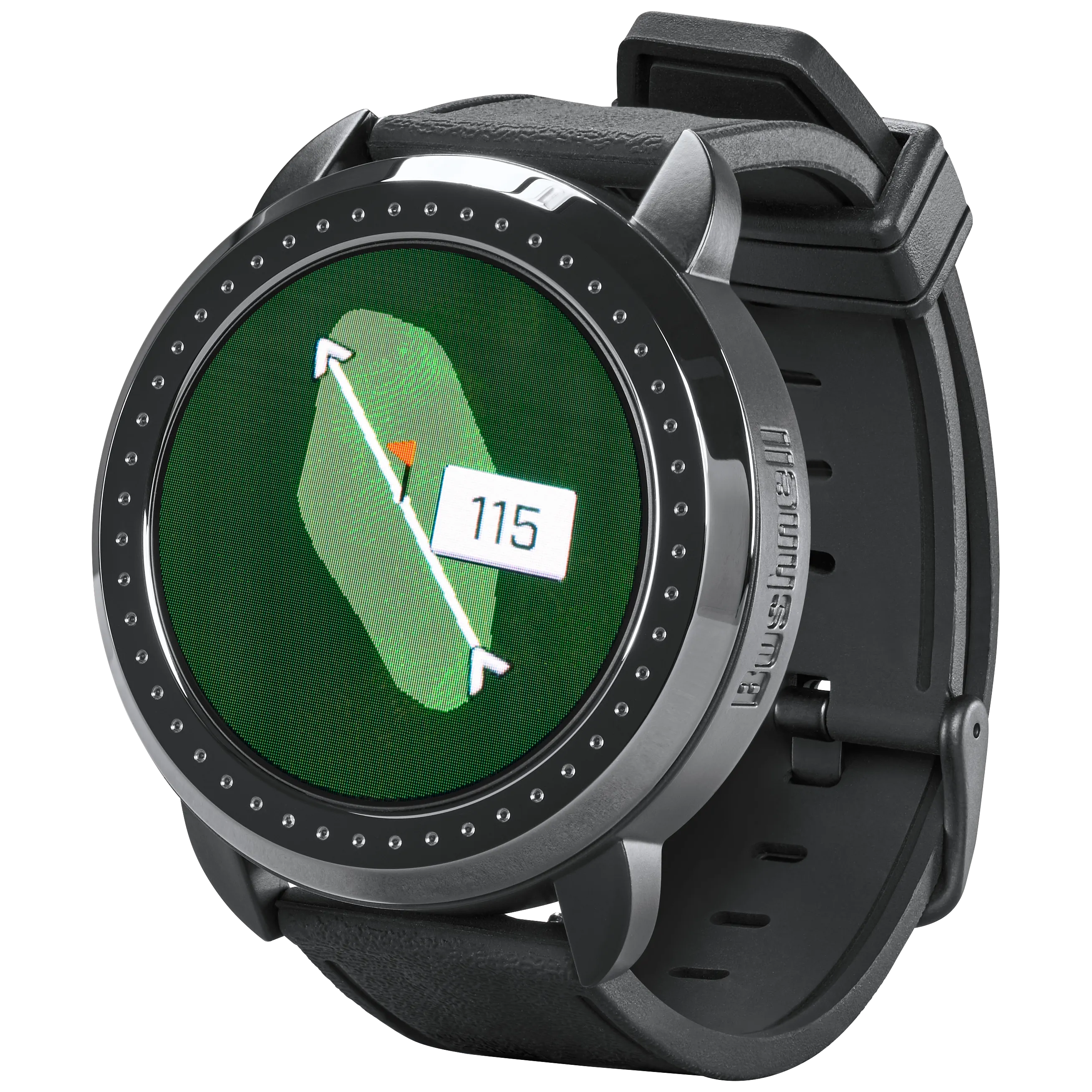 Bushnell iON Elite Black Golf GPS Watch with Wearable4U Lens Cleaning Cloth Bundle