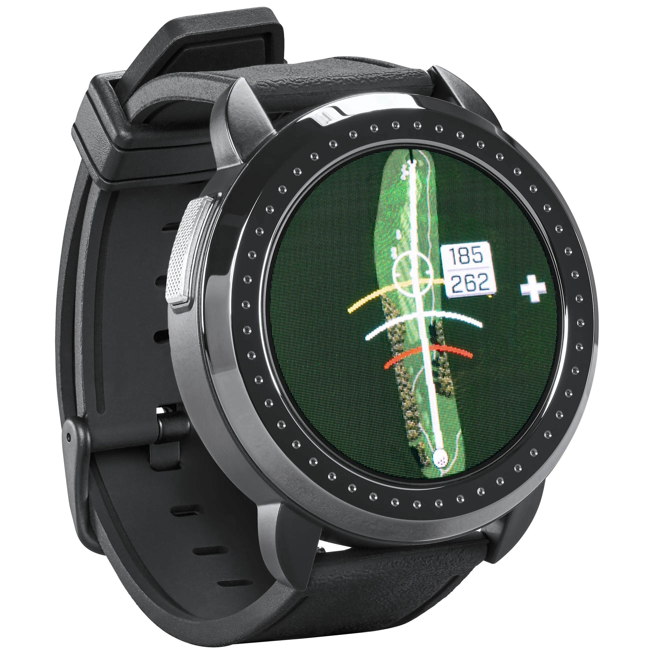 Bushnell iON Elite Black Golf GPS Watch with Wearable4U Lens Cleaning Cloth Bundle