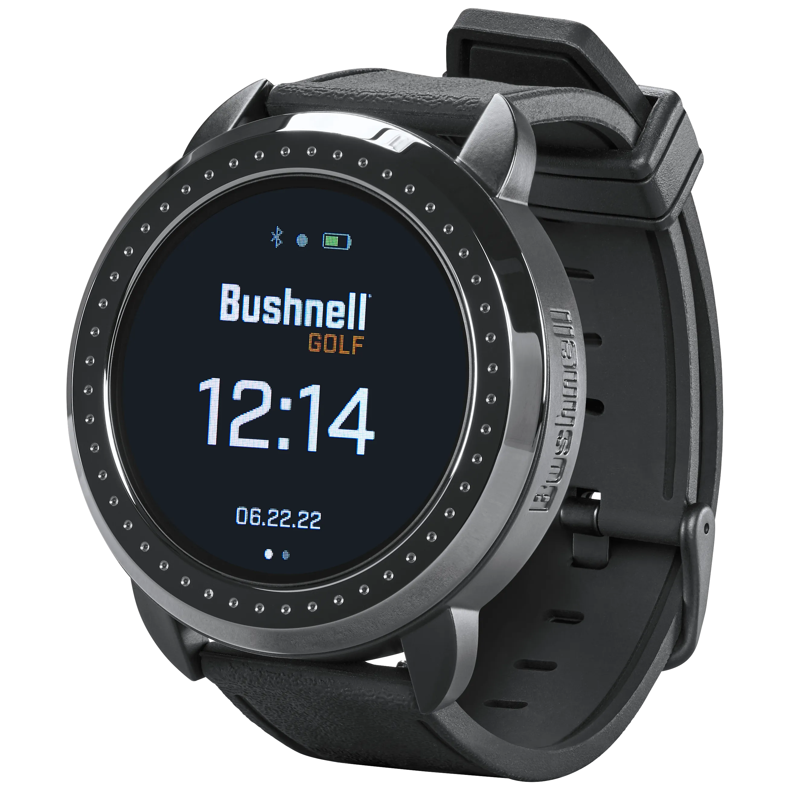 Bushnell iON Elite Black Golf GPS Watch with Wearable4U Lens Cleaning Cloth Bundle