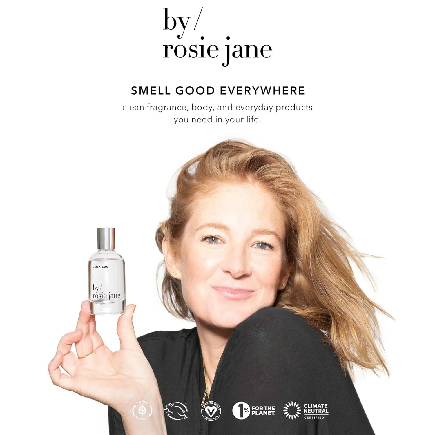 By Rosie Jane Eau De Parfum Spray (Lake) - Clean Fragrance for Women - Essential Oil Mist with Notes of Citrus, Bergamot, Sandalwood, Vanilla - Paraben Free, Vegan, Cruelty Free, Phthalate Free (50ml)