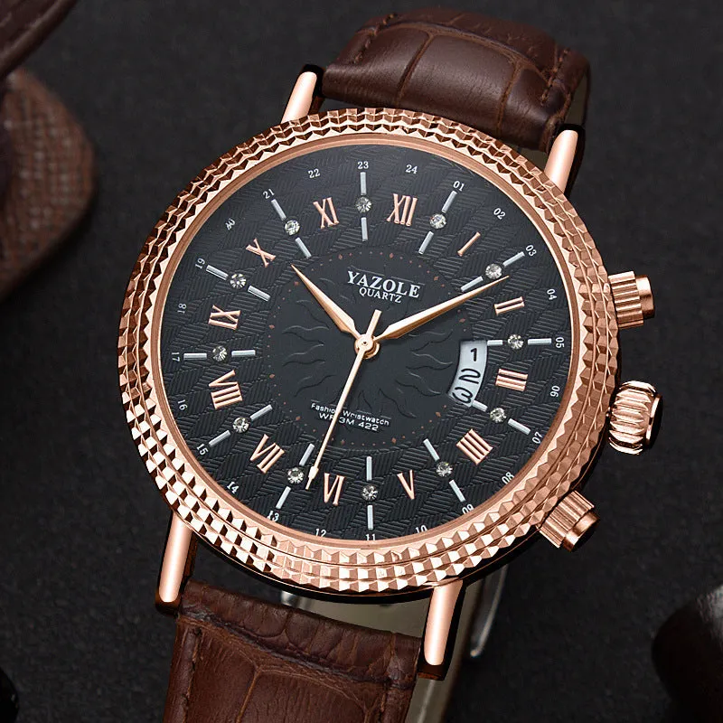 Calendar watch quartz watch business casual fashion foreign trade watch
