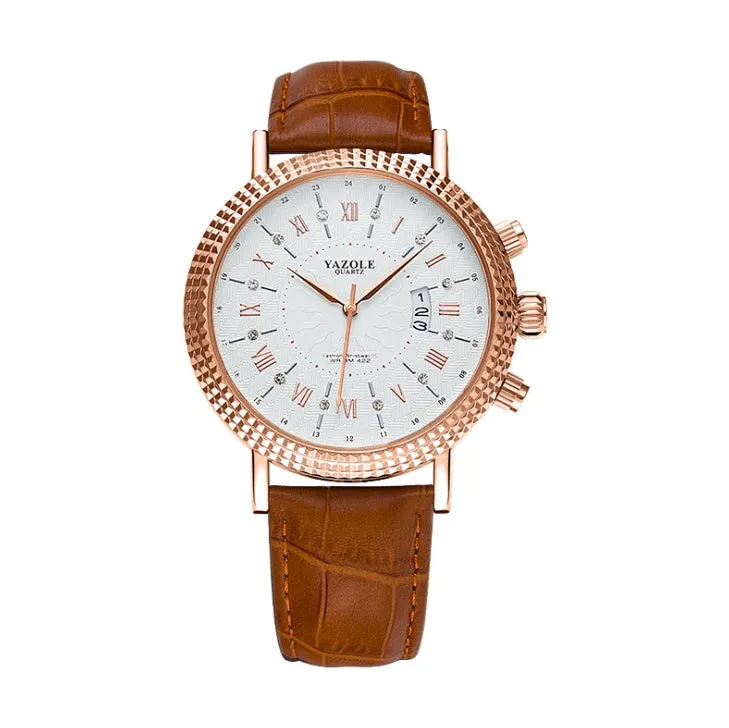 Calendar watch quartz watch business casual fashion foreign trade watch