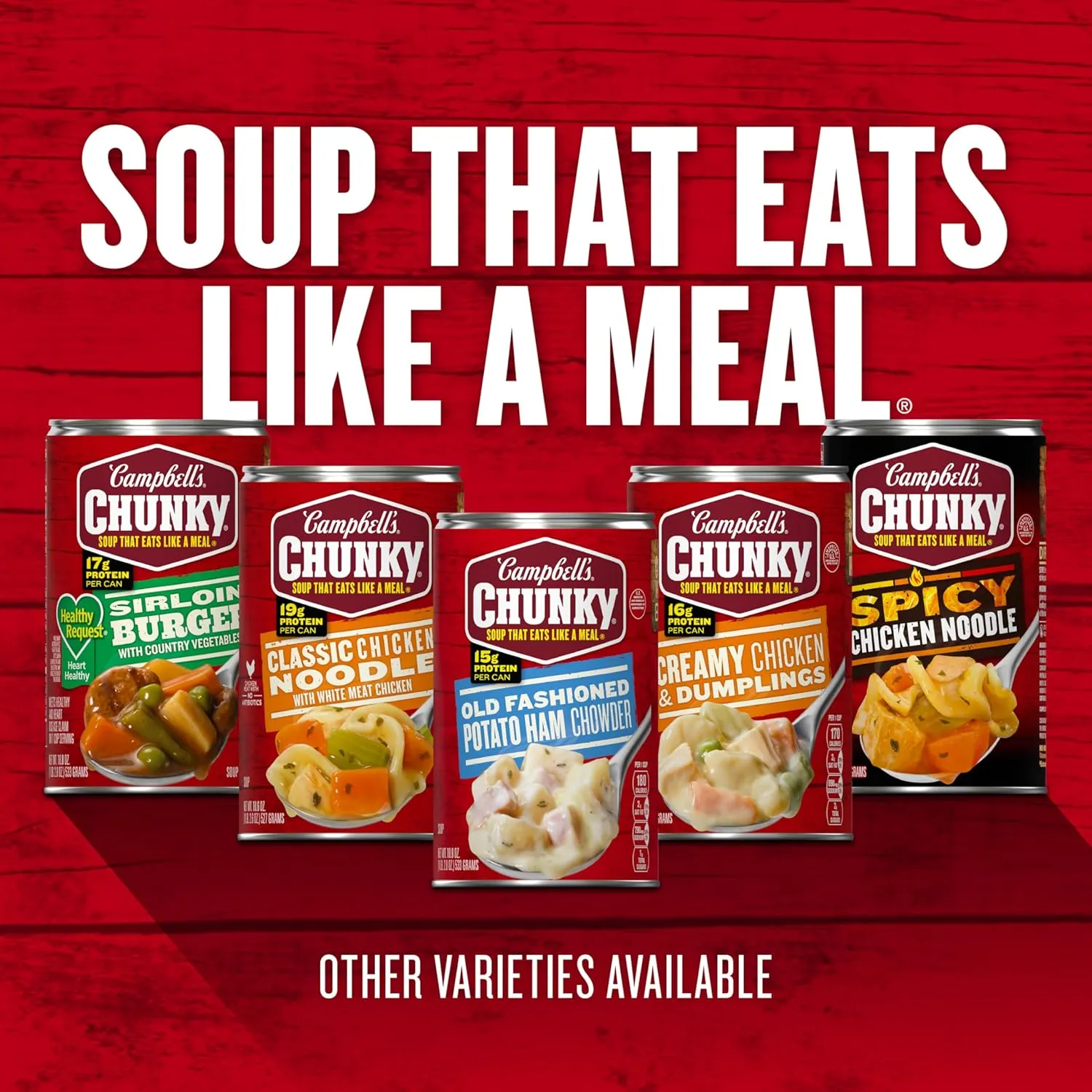 Campbell's Chunky Creamy Chicken Bacon Carbonara Soup, 18.8 oz Can (12 Pack)