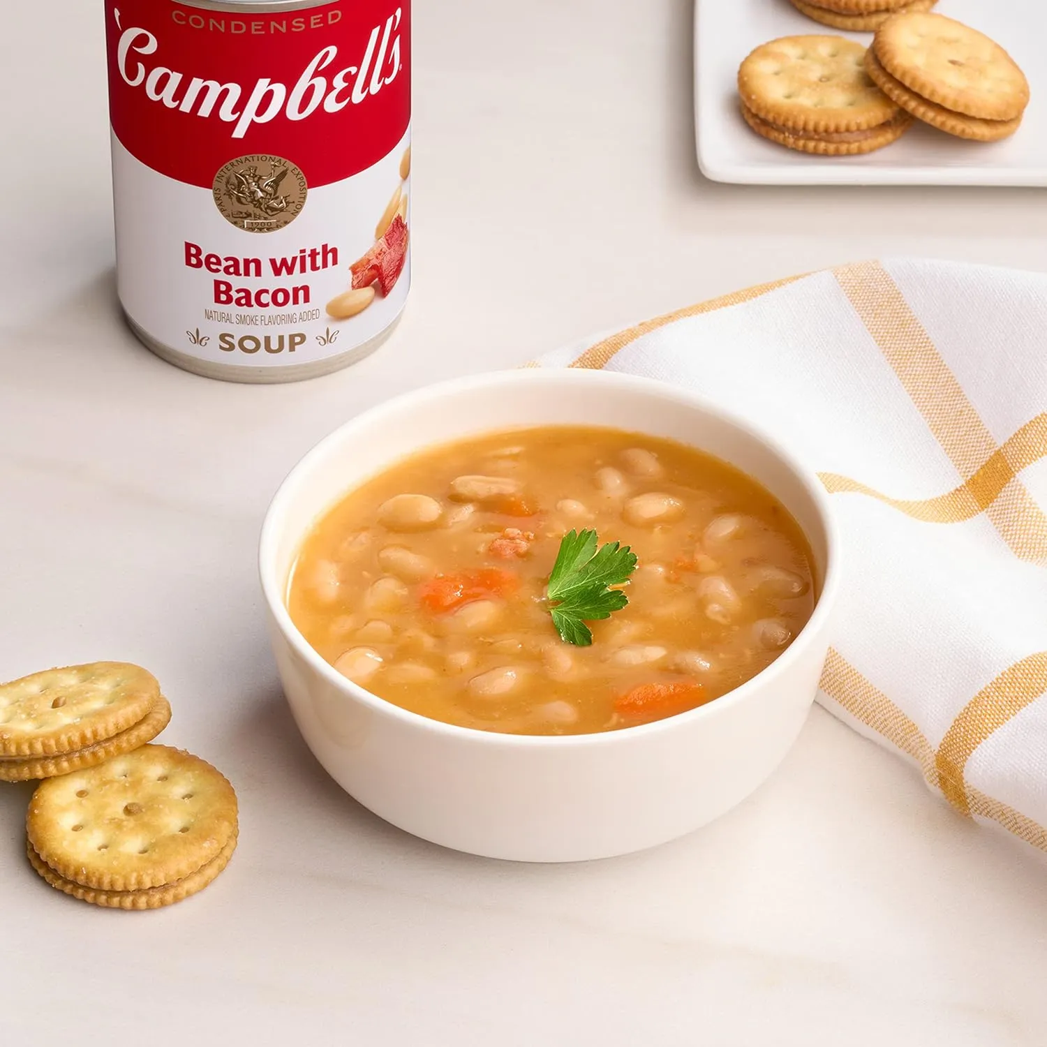 Campbell's Condensed Bean with Bacon Soup, 11.25 Ounce Can (Pack of 12)