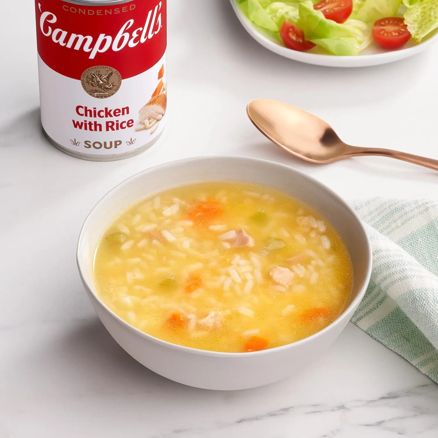 Campbell's Condensed Chicken and Rice Soup, 10.5 oz Can (12 Pack)