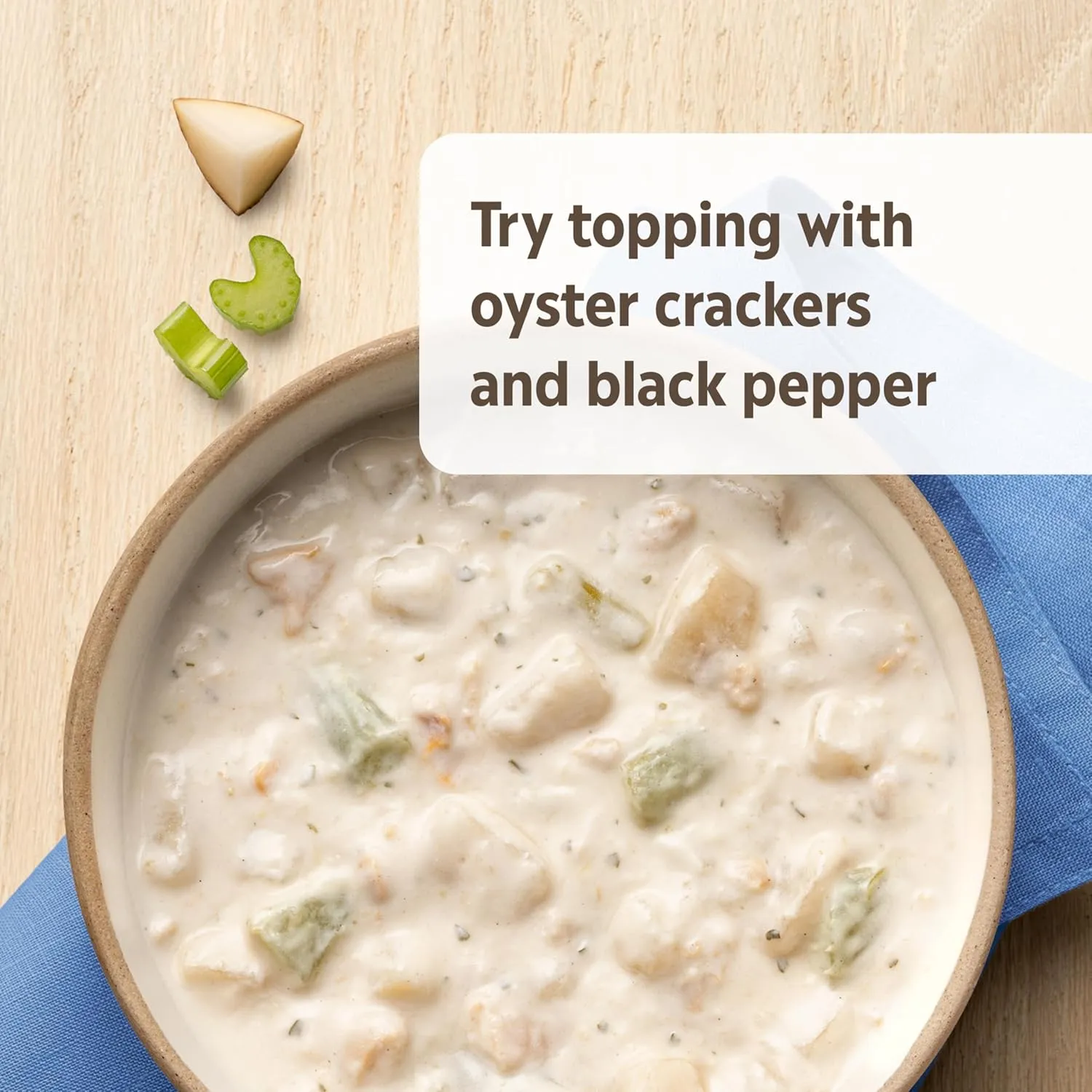 Campbell's Homestyle New England Clam Chowder Soup, 16.3 oz Can (Pack of 12)