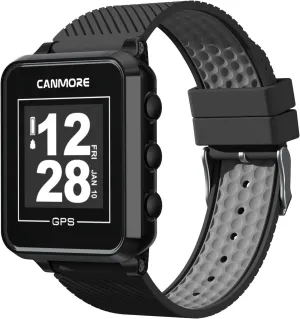 CANMORE TW353 Golf GPS Watch for Men and Women, High Contrast LCD Display, Free Update Over 41,000 Preloaded Courses Worldwide, Lightweight Essential Golf Accessory for Golfers, Black/Gray
