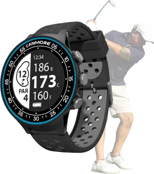 CANMORE TW411 Golf GPS Watch with Fitness Tracker, 41,000  Free Preloaded Worldwide Course, Upgraded IC Chip, Blue