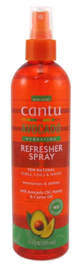 Cantu Avocado Refresher Spray Hydrating 12 Ounce (354ml) (Pack of 3)
