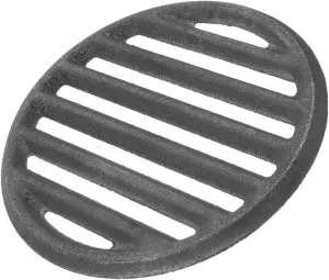 Cast Iron Grill BBQ Grate Grill Grate Iron Fire Pit Grill Round Fire Rack Barbecue Grills Cast Iron Grate Charcoal Grates BBQ Grilling Grate Round Grate Dark Grey