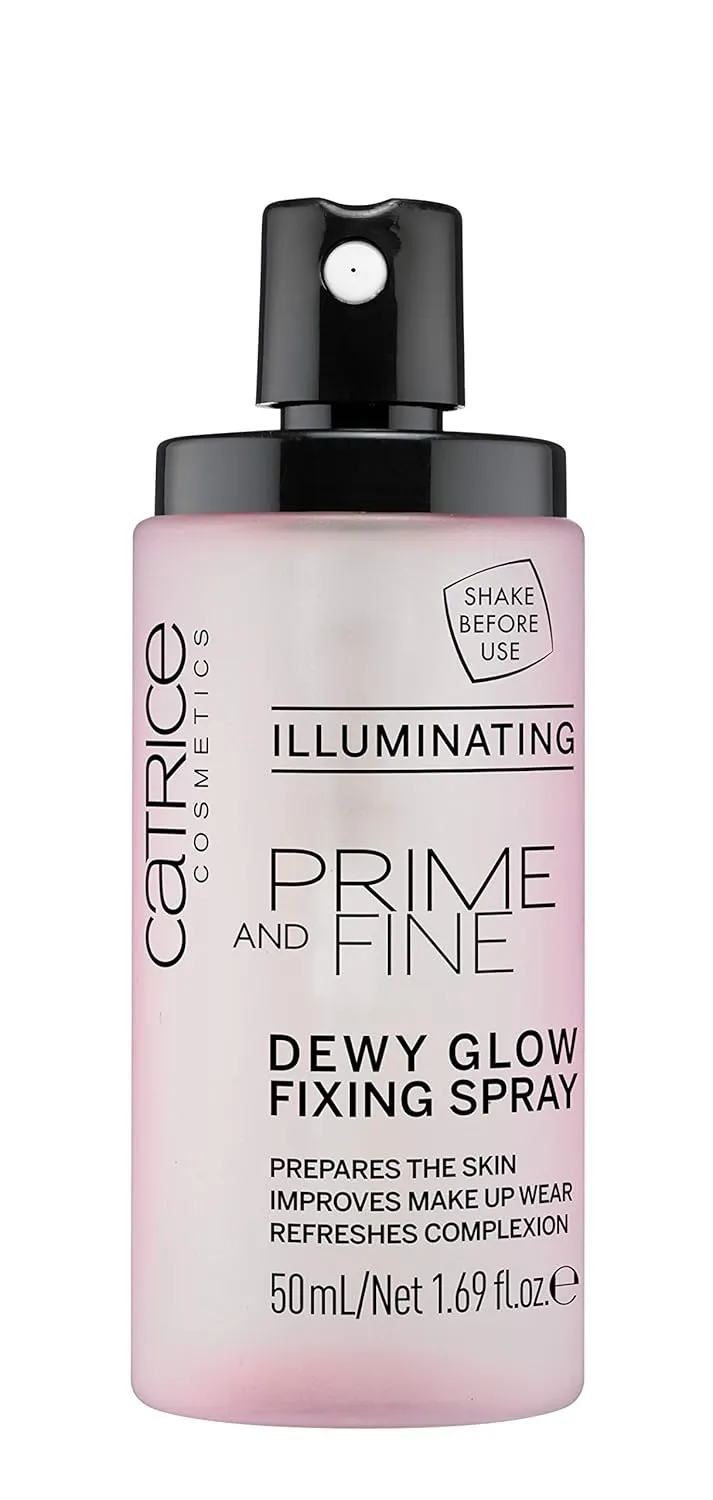 Catrice | Prime & Fine Illuminating Dewy Glow Spray | Transparent and Fast Drying Fixing Spray| Paraben Free & Vegan | Cruelty Free (Pack of 3)