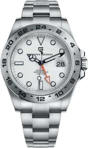 CEYADG Pagani Design Watches for Men Automatic Mechanical GMT 42mm Sport Waterproof Stainless Steel Sapphire Glass Wrist Watch