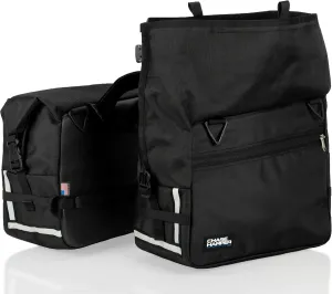 Chase Harper 3850 Roll-Top Saddle Bags - Water-Resistant, Industrial Grade Ballistic Nylon with Anti-Scratch Vinyl on Inward Facing Wall - Universal Fit