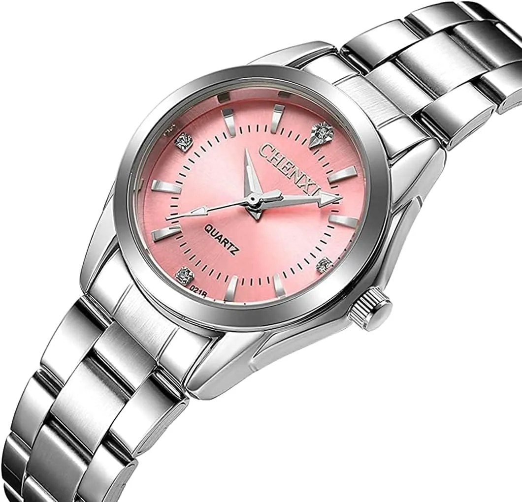 CHENXI Womens Rhinestone Fashion Quartz Watch Ladies Dress Waterproof Stainless Steel Wrist Watches