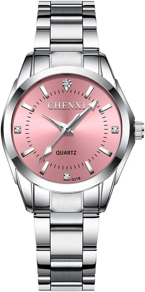 CHENXI Womens Rhinestone Fashion Quartz Watch Ladies Dress Waterproof Stainless Steel Wrist Watches
