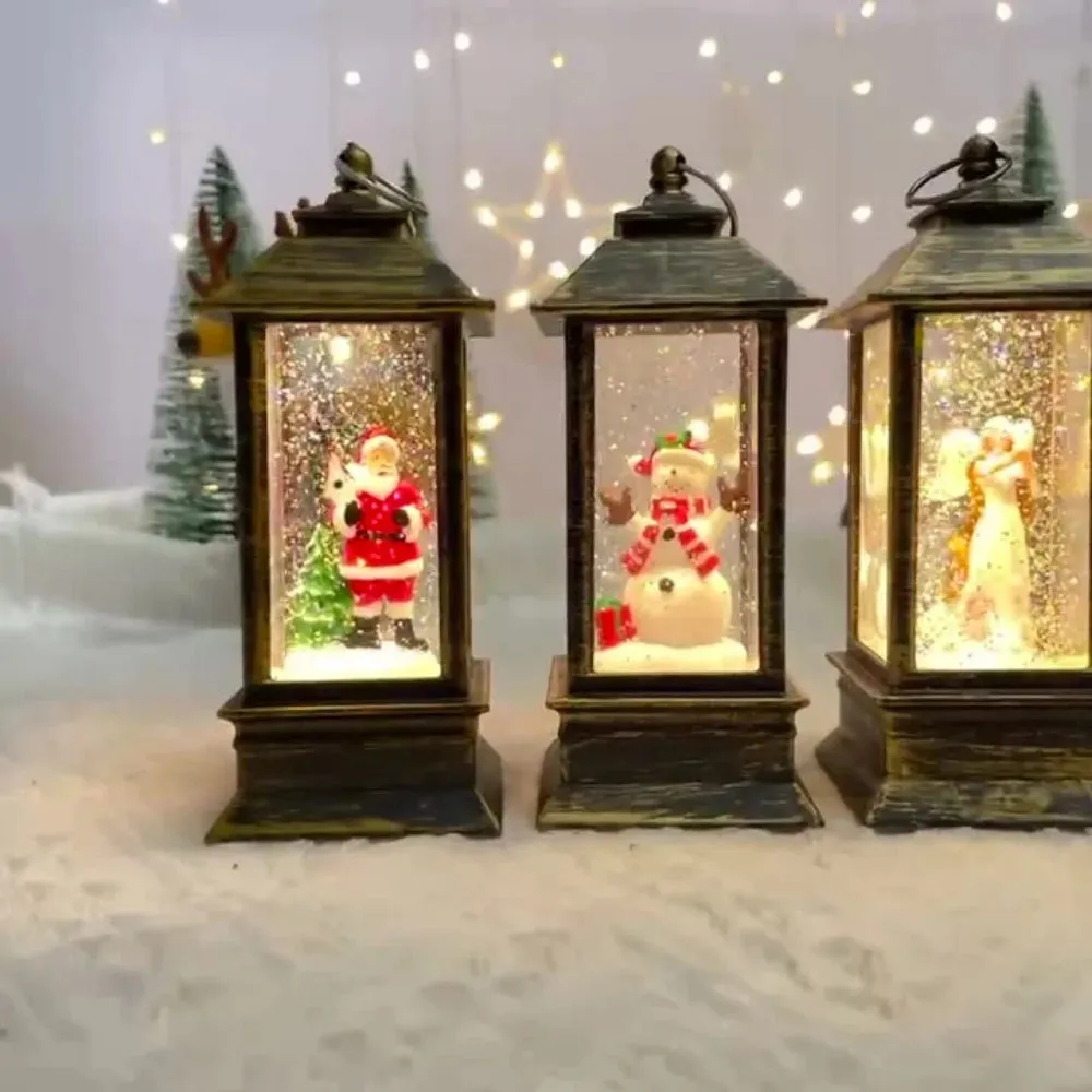 Christmas LED Night Lamp Lantern for Decor