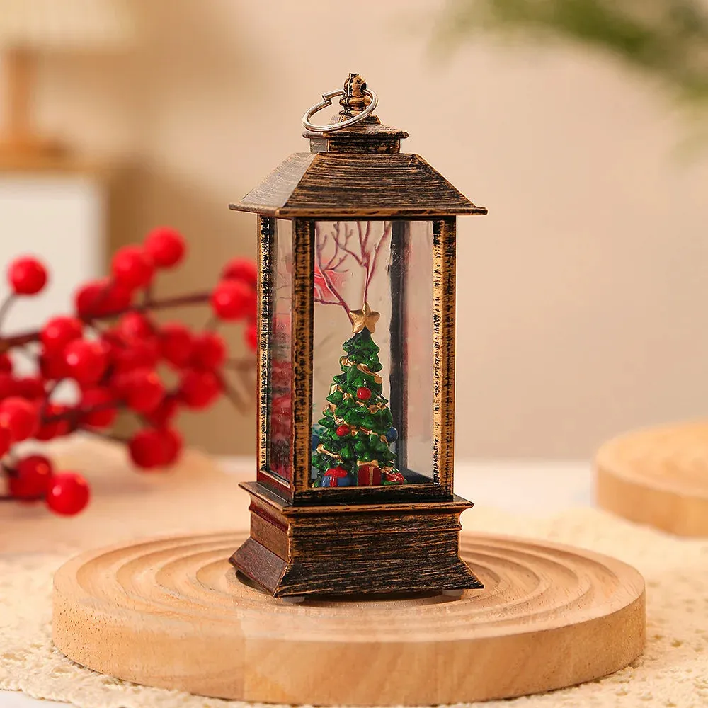 Christmas LED Night Lamp Lantern for Decor