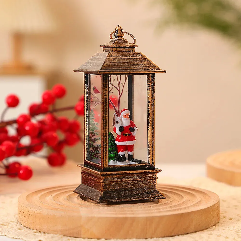 Christmas LED Night Lamp Lantern for Decor