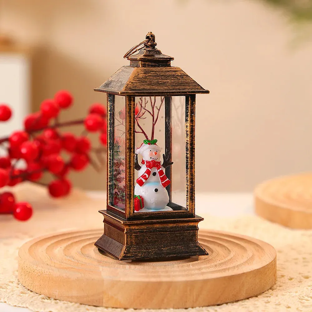 Christmas LED Night Lamp Lantern for Decor