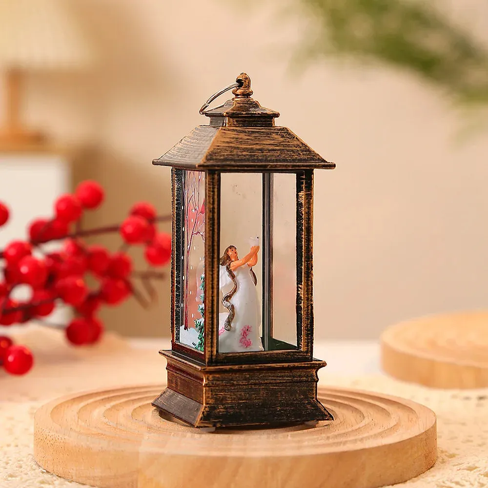 Christmas LED Night Lamp Lantern for Decor