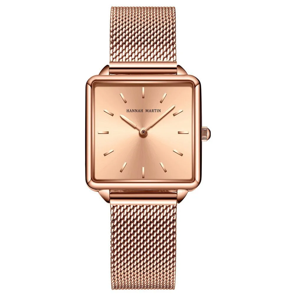 Classic Waterproof Square Business Watch Light