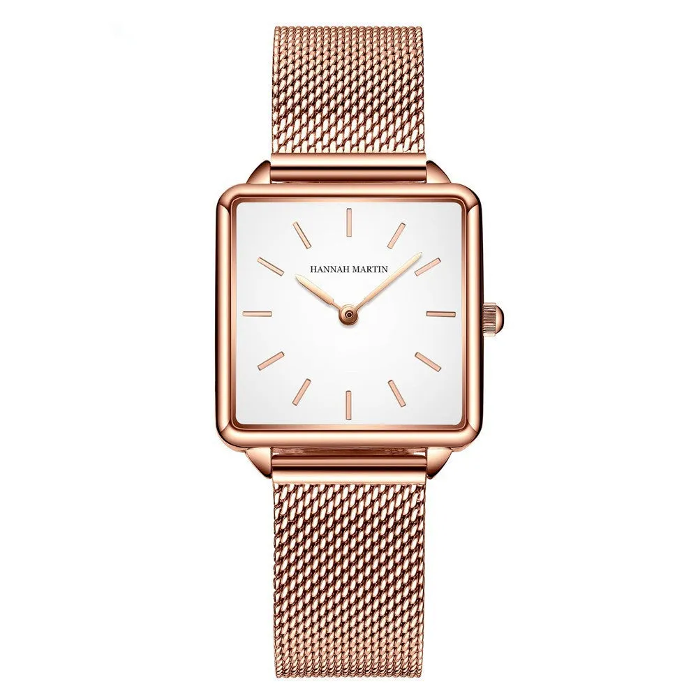 Classic Waterproof Square Business Watch Light