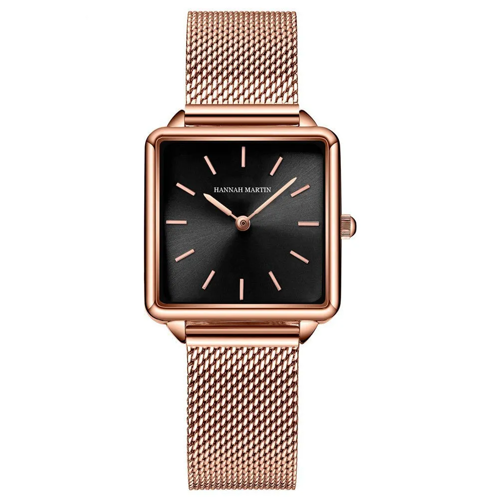 Classic Waterproof Square Business Watch Light