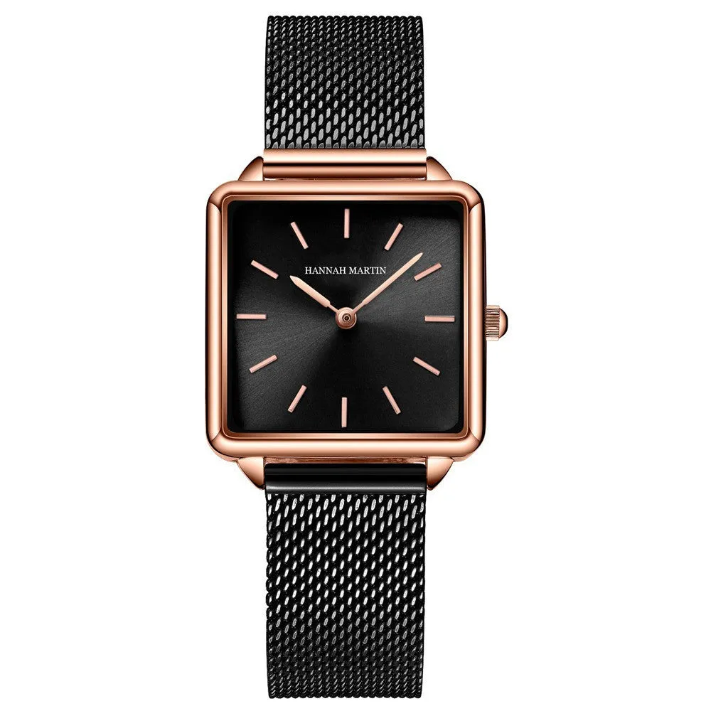 Classic Waterproof Square Business Watch Light