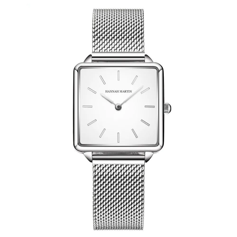 Classic Waterproof Square Business Watch Light