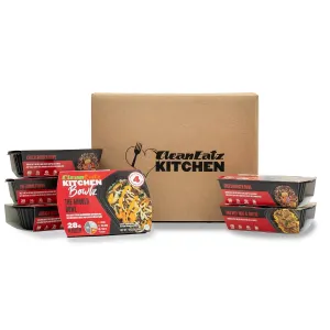 Clean Eatz Hall of Fame Meal Plan Kit, Prepared Frozen Meals, Portion & Calorie-Controlled Entree Pack, Low Calorie, Nutrients Dense, Pack of 6 Prepared Meals, Single Serving, Lunch, Dinner