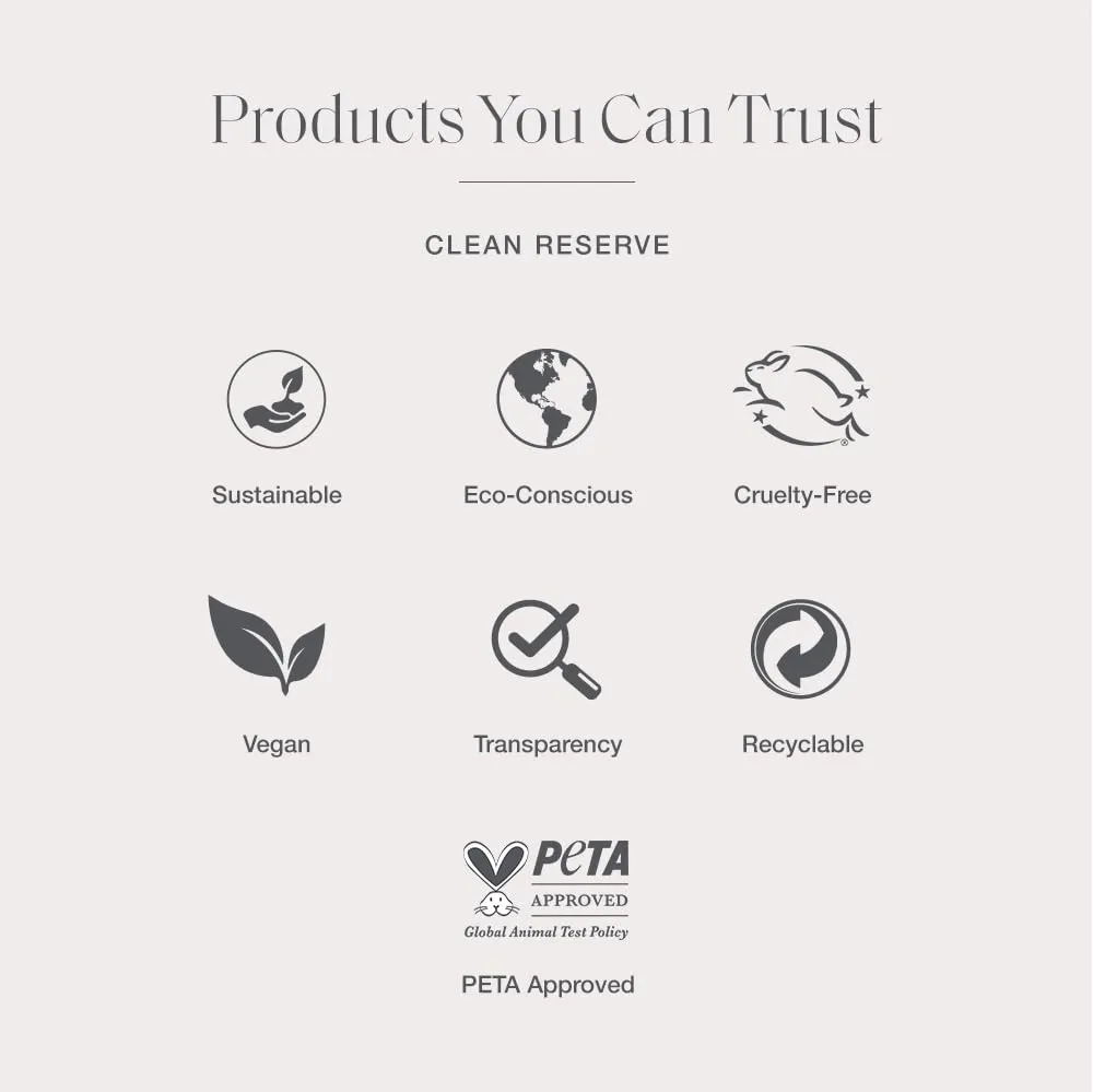 CLEAN RESERVE Solar Bloom Eau de Parfum, Eco-Conscious & Sustainable Spray Fragrance, Vegan, Phthalate-Free, & Paraben-Free