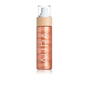 COCOSOLIS AURA Peptide Shimmer Spray - Natural glitter shimmer spray with peptides for face, body and hair