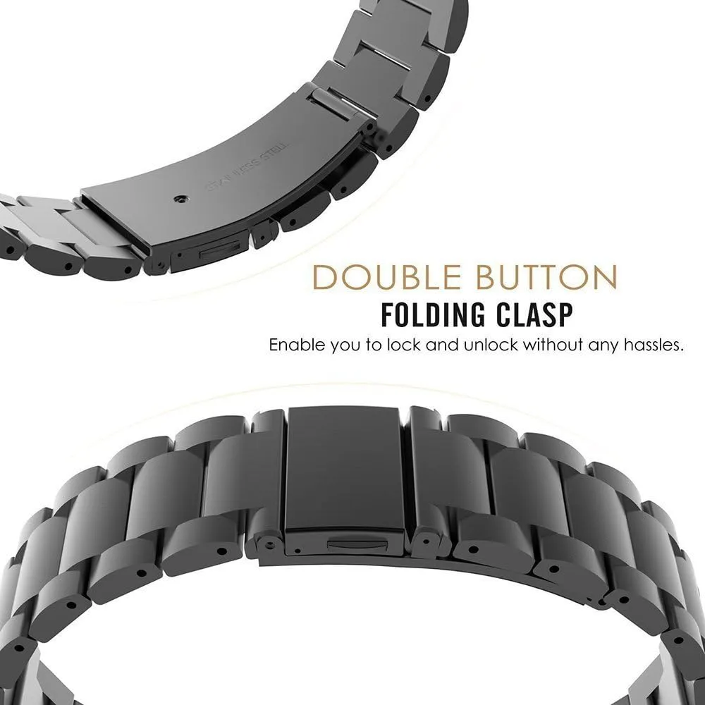 Compatible Garmin D2 Air Band, Quick Release Stainless Steel Metal Replacement Straps for Garmin D2 Air X10 GPS Smartwatch